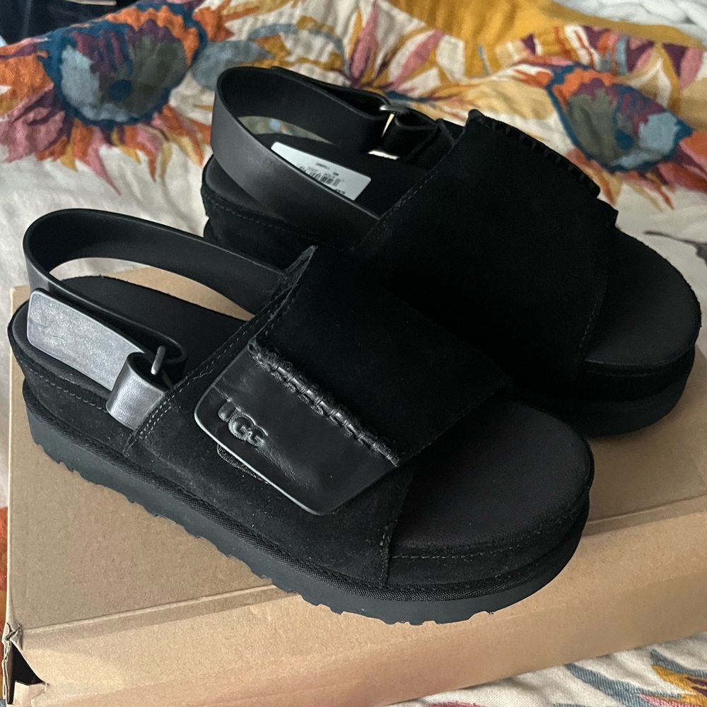 UGG Goldenstar Platform Slingback Platform Sandals